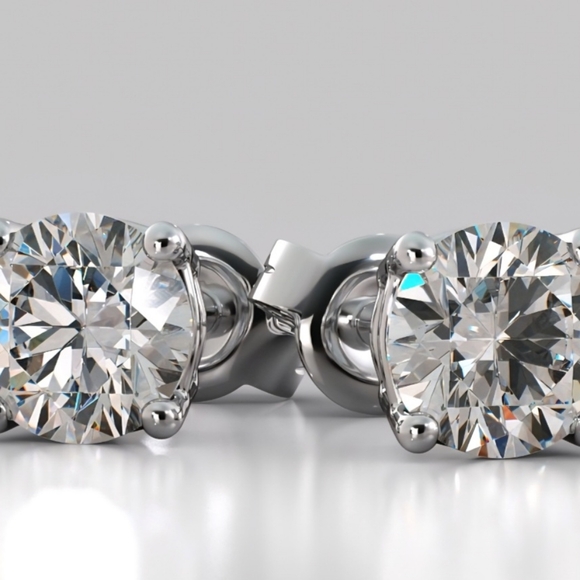 Elegant 6ct Certified Moissanite Silver Stud Earrings - Picture 10 of 10